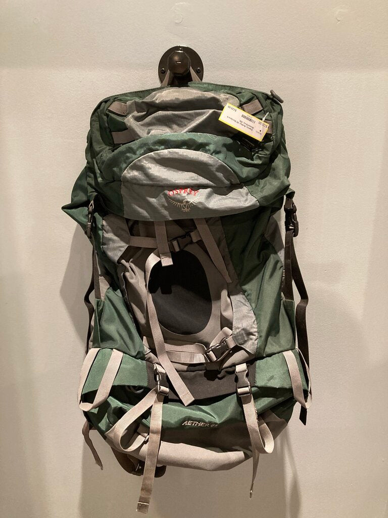 Osprey Aether 85 Backpack, Green/Grey, 85L
