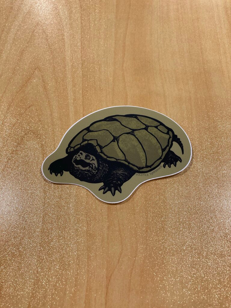 Solstice Handmade Snapping Turtle Sticker