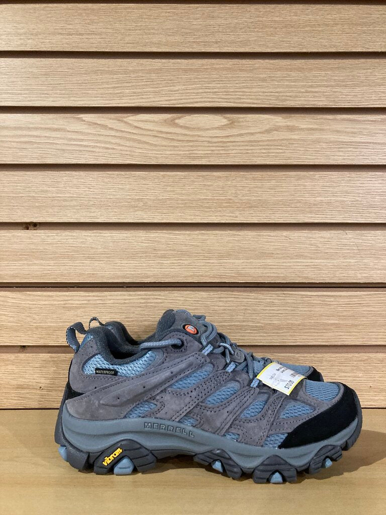 Merrell Moab 3 WP Low Hiking Shoes, Blue/Grey, Women's 7