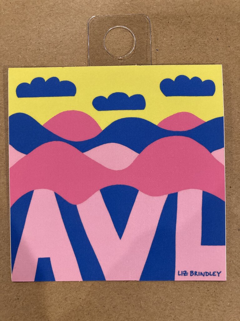 Liz Brindley AVL Mountain Sticker