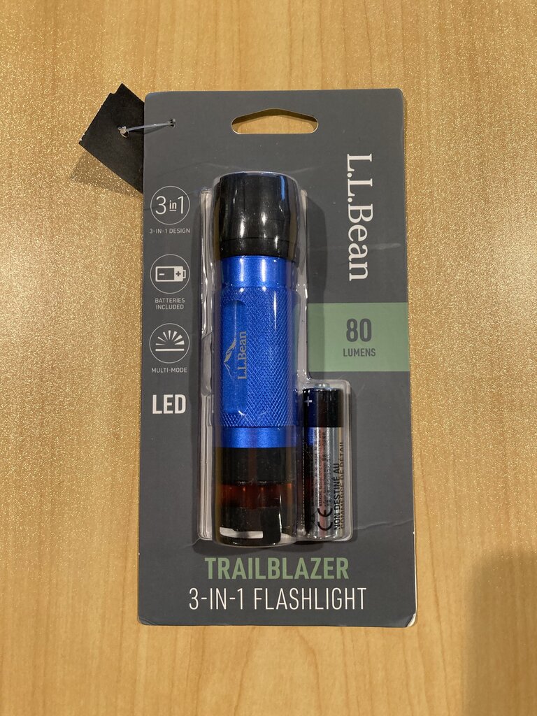 LL Bean Trailblazer 3-in-1 Flashlight, Blue (new in package)