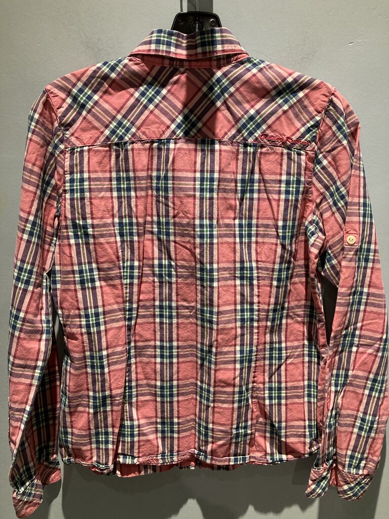 Outdoor Research LS Button Up, Pink/Blue/Green, Women's M