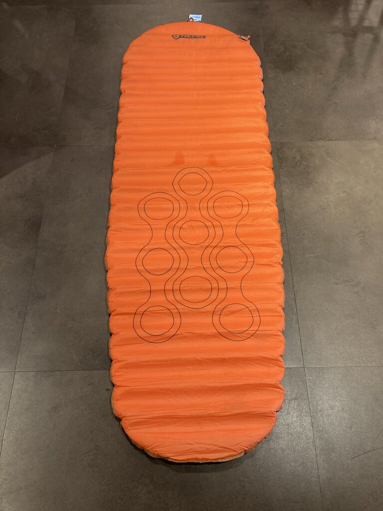 Nemo Flyer Inflatable Sleeping Pad, Orange, 72x25in Regular Wide 3.3R-Value