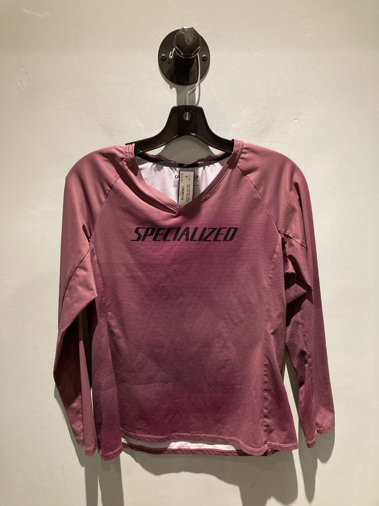 Specialized V Neck Jersey, Maroon, Women's L