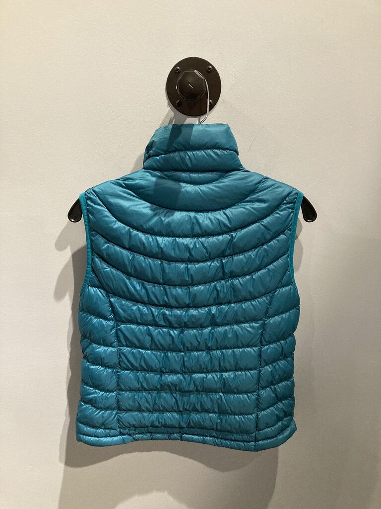LL Bean Puffy Vest, Blue, Women's XS Pet