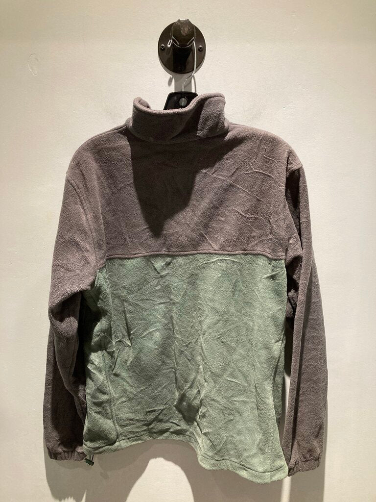Columbia Full Zip Fleece, Green/Grey, Men's L