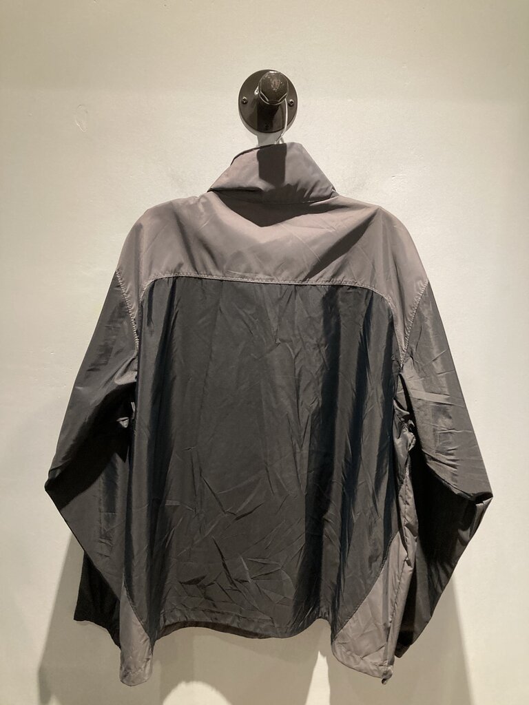 Columbia Full Zip Wind Jacket, Black, Men's XL