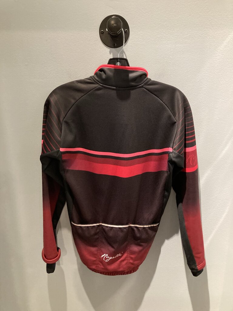 Rogelli Fleece Lined Full Zip Riding Jacket, Black/Pink, Women's M