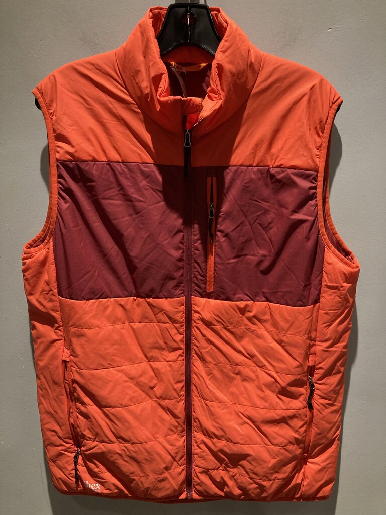 Ibex Wool Aire Vest, Orange/Red, Men's L