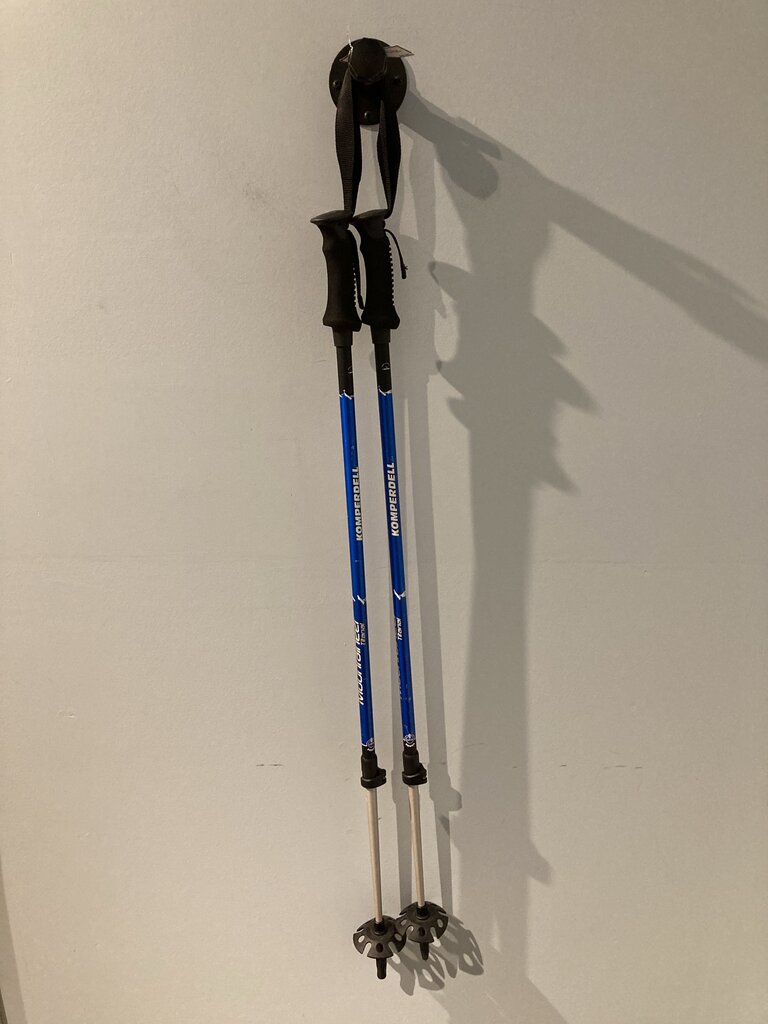 Komperdell Moutaineer Titanal Adjustable Trekking Poles, Blue