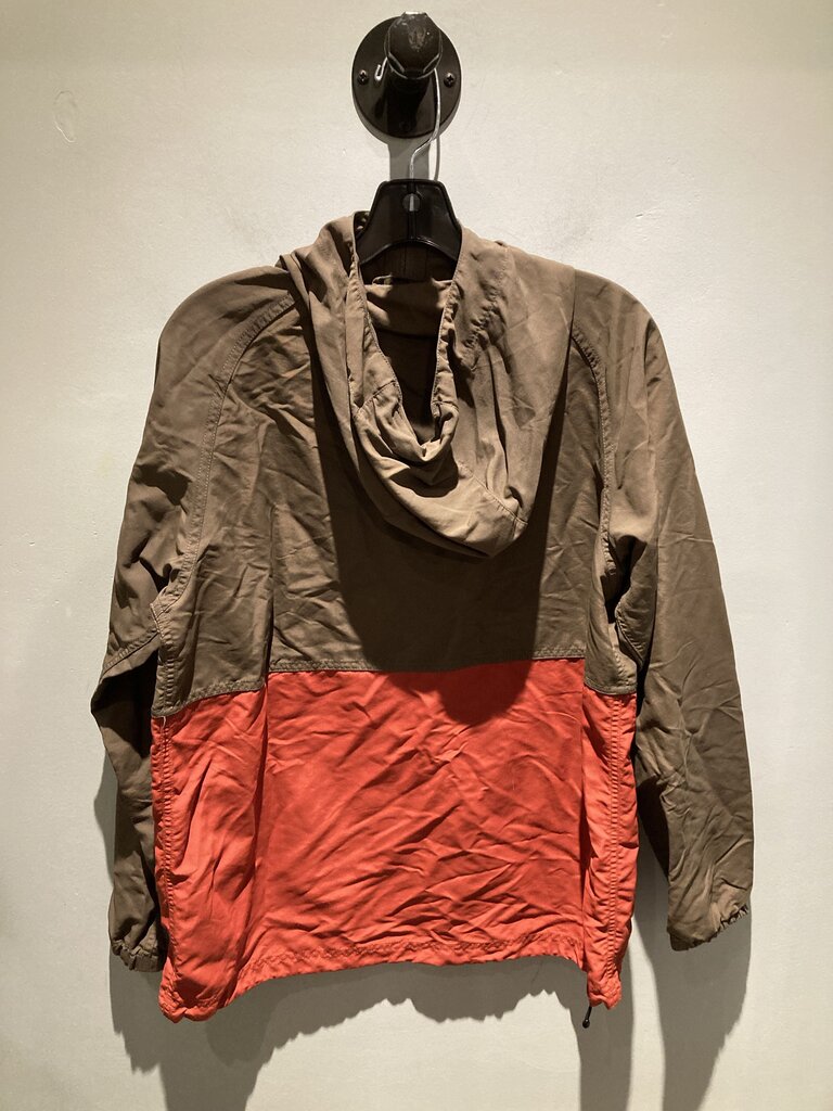 (Stains) LL Bean 1/4 Zip Jacket, Brown/Orange, Men's M