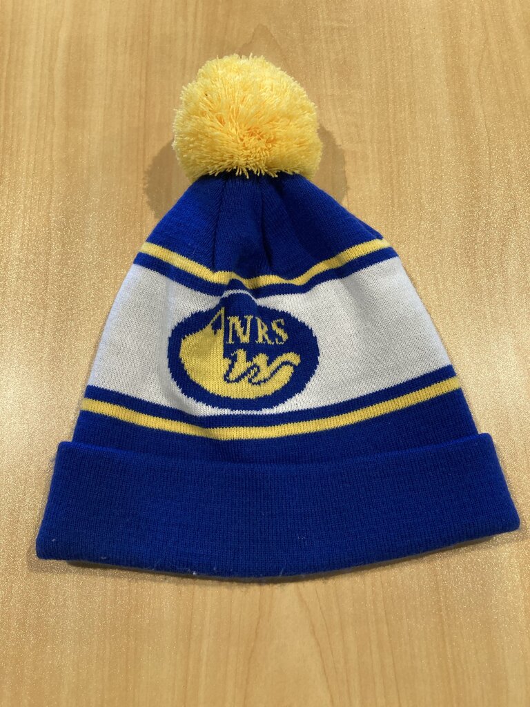 NRS Pom Beanie, Blue/Yellow, OS