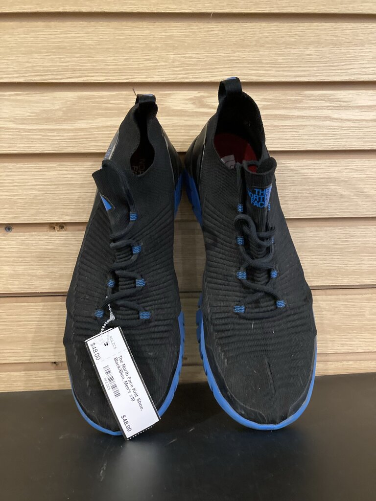 The North Face Knit Shoe, Black/Blue, Men's s10