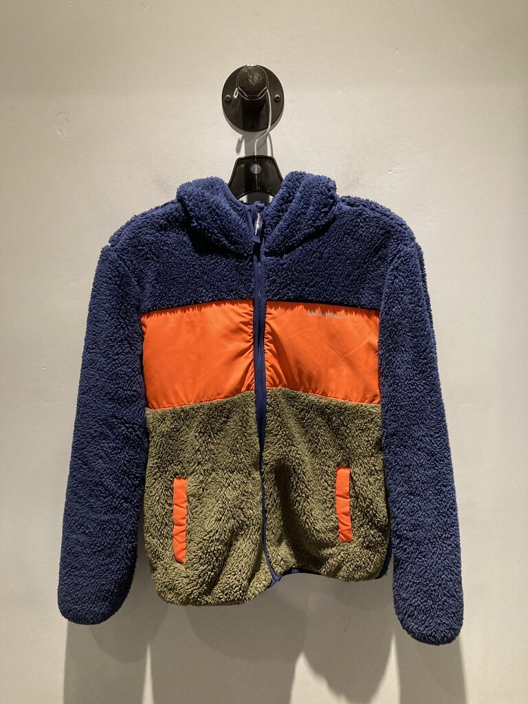 Eddie Bauer Fleece Hoody, Bleu/Orange, Kid;s L