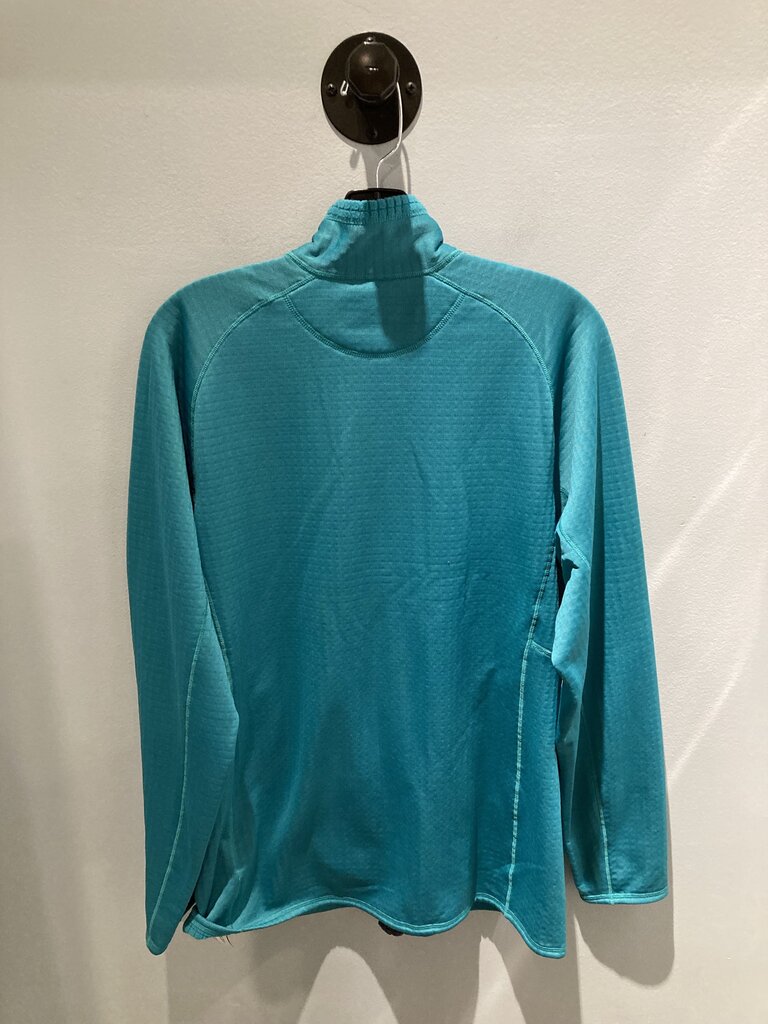 Patagonia R1 Full Zip Grid Fleece, Teal/Purple, Women's XL
