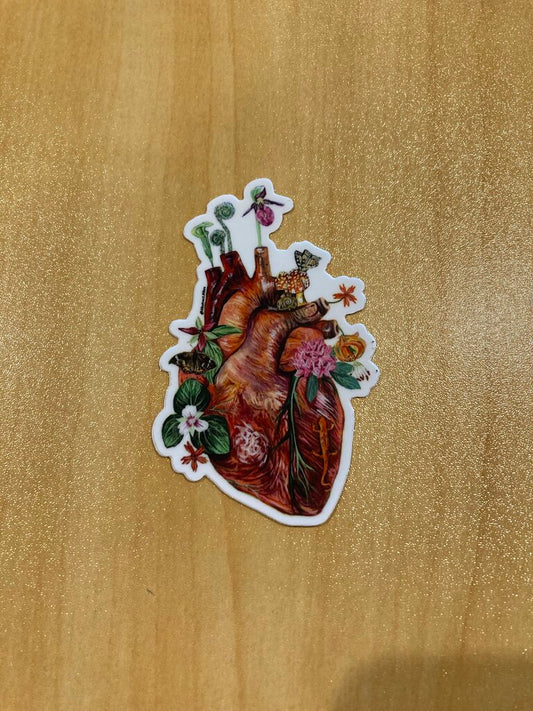 Abstract Hikes Wild Heart Sticker