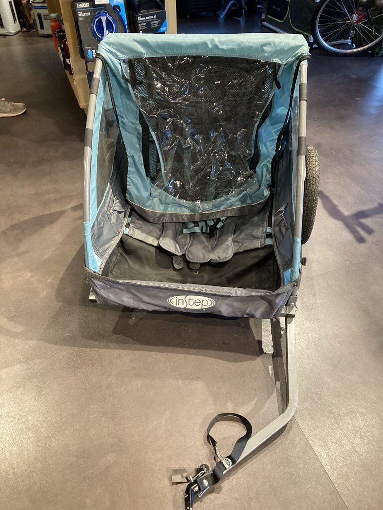 InStep Kid Carrier Bike Trailer, Grey/Blue