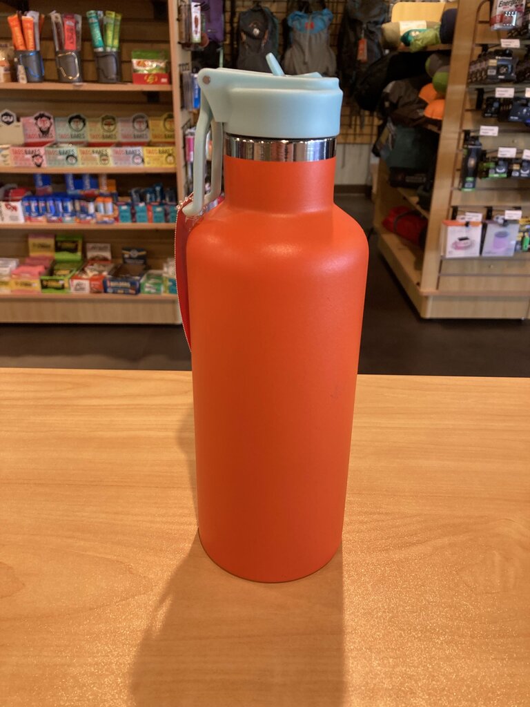 Insulated Stainless Bottle w/ Straw Lid, Orange, 24oz?