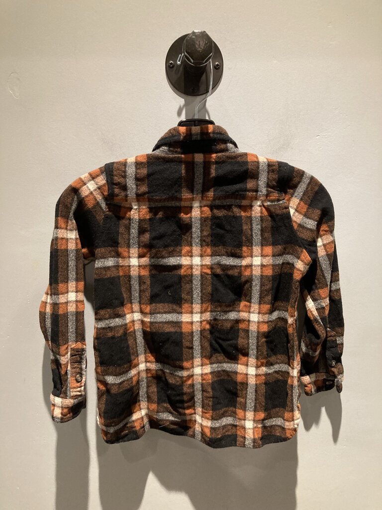 Pendleton Button Up, Black/Brown/Orange, Kids S