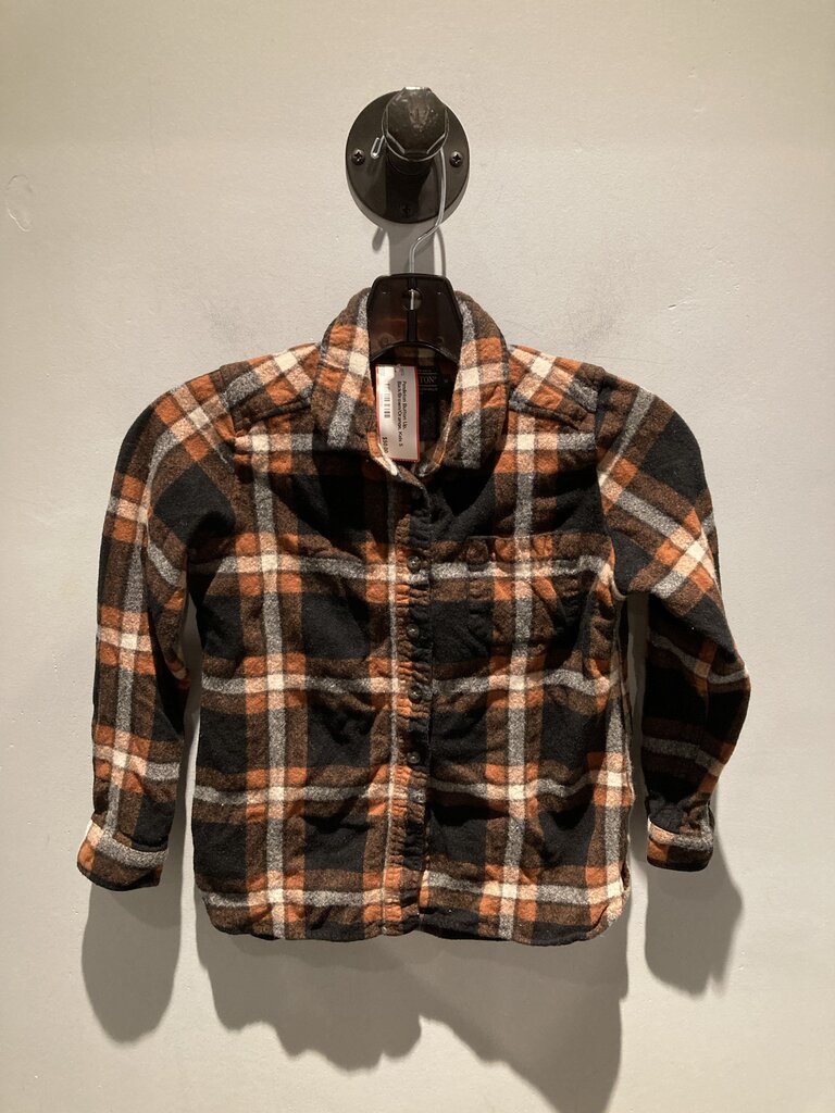 Pendleton Button Up, Black/Brown/Orange, Kids S