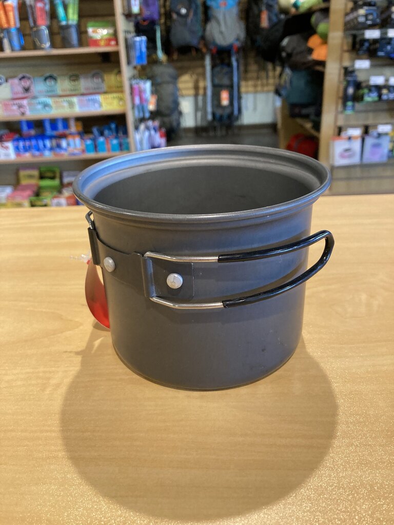 Soto Cooking Pot w/ Handle, Grey/Black/Silver