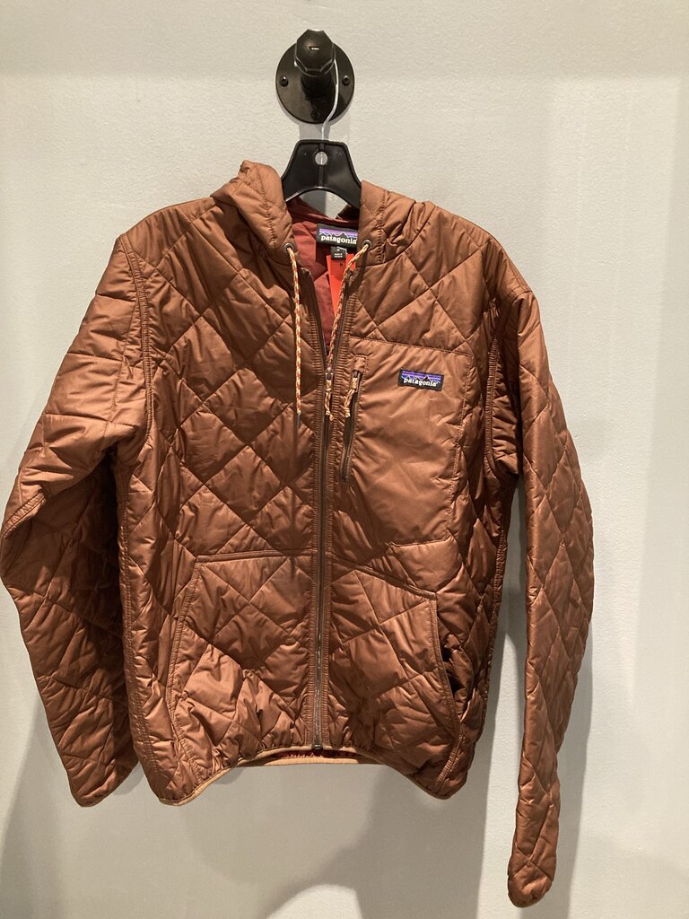 (Stain) Patagonia Diamond Quilted Bomber, Rust, Men's M