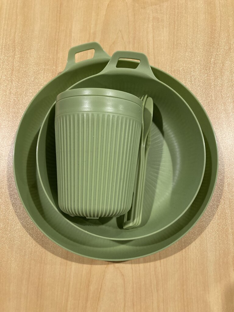 Sea To Summit Horizon Dinnerware Set, Green, 6pc