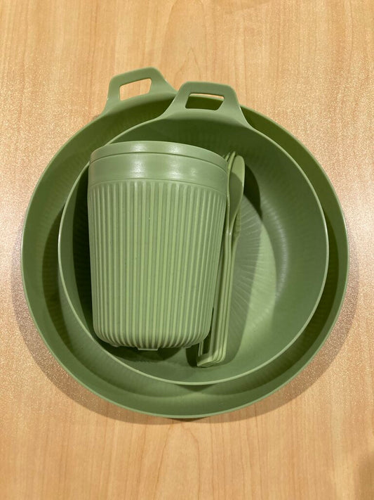 Sea To Summit Horizon Dinnerware Set, Green, 6pc