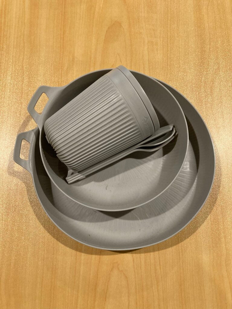 Sea To Summit Horizon Dinnerware Set, Grey, 6pc
