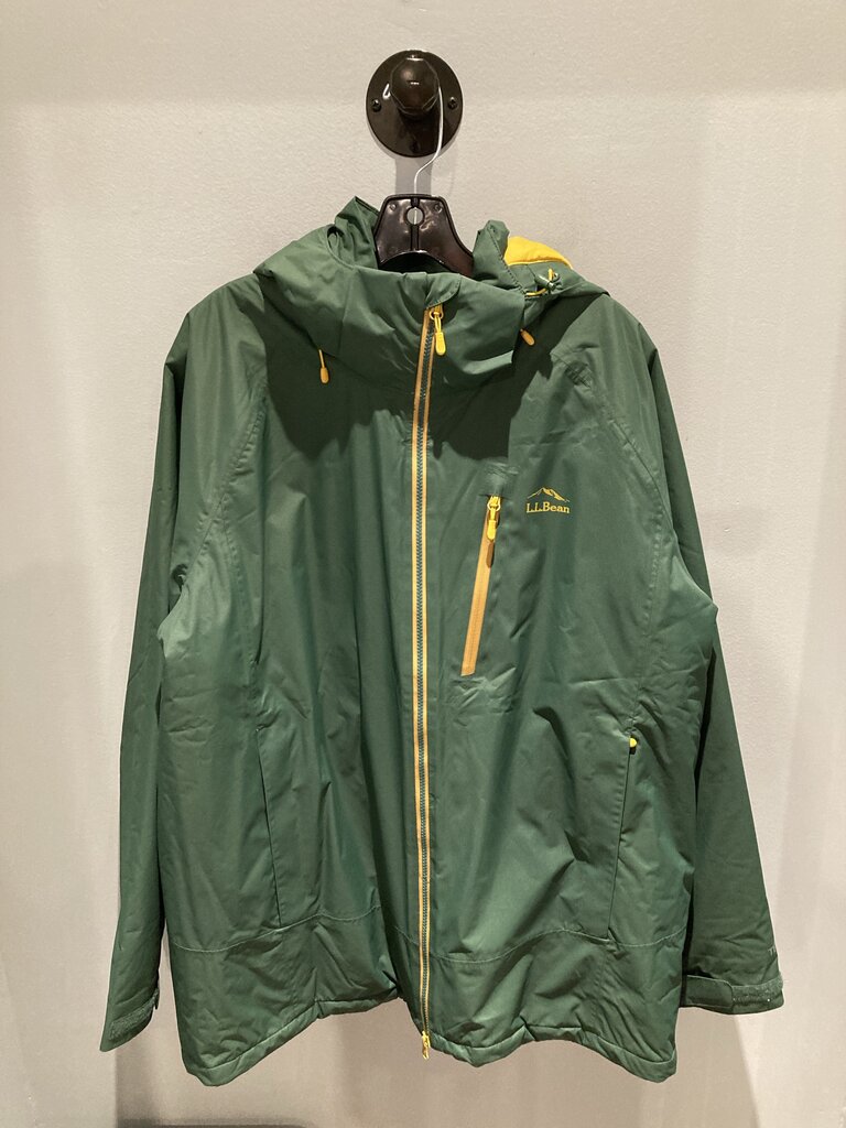 (NEW) L.L.Bean Insulated Jacket, Green/Yellow, Men's XL