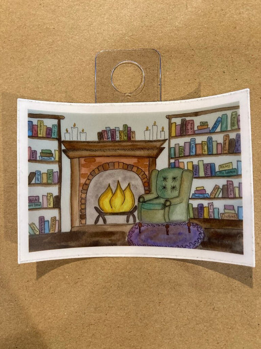 Kimberly Poovey Cozy Fireplace Sticker