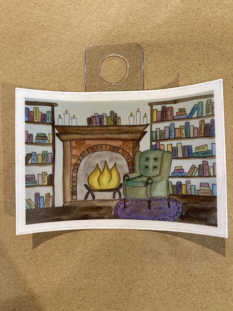 Kimberly Poovey Cozy Fireplace Sticker