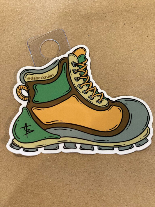 Andrew Beck Designs "Hiking Boot" Sticker