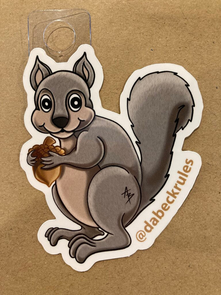 Andrew Beck Designs Squirrel Sticker