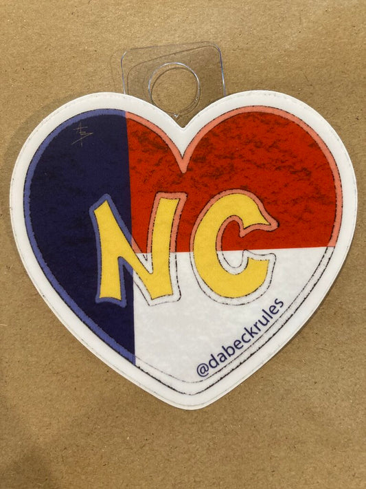 Andrew Beck Design Heart NC Sticker