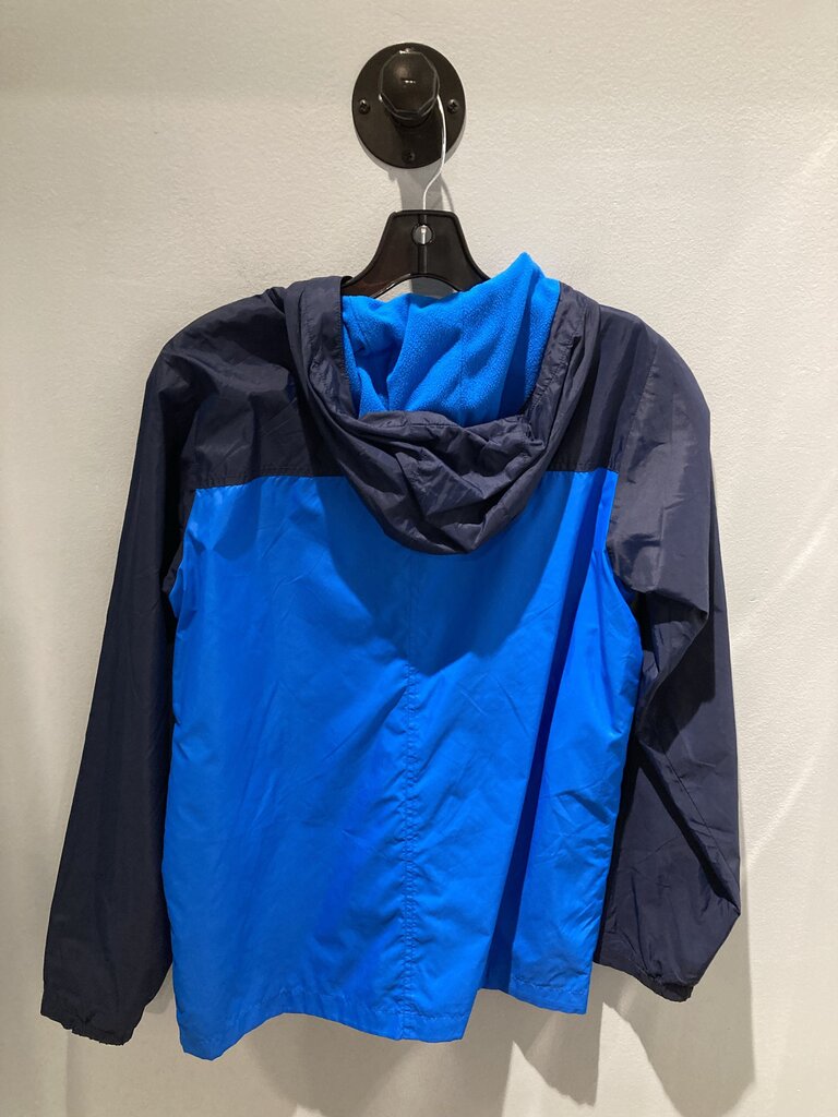 Columbia Fleece Lined Wind Jacket, Navy, Kid's XL