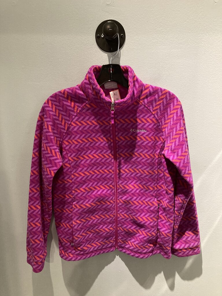 Columbia Full Zip Fleece, Pink, Kid's XL