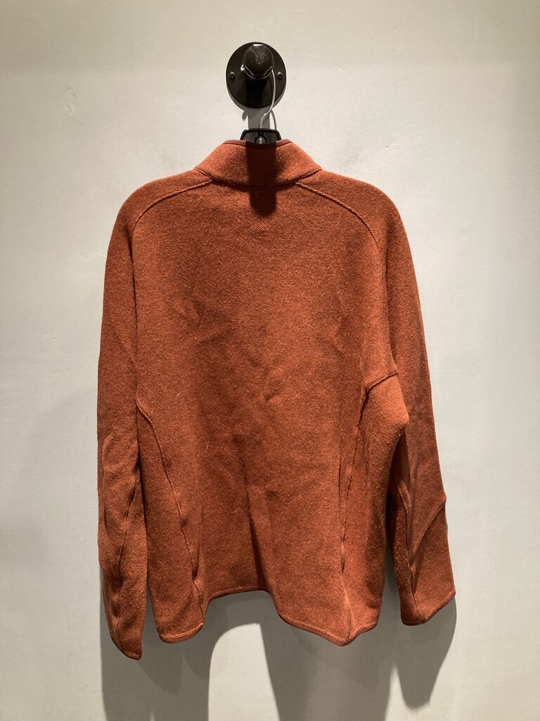 Arc'Teryx Full Zip Wool Jacket, Orange, Men's XL