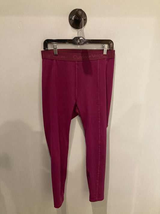 (Thread Pull) Outdoor Voices Leggings, Pink , Women's L