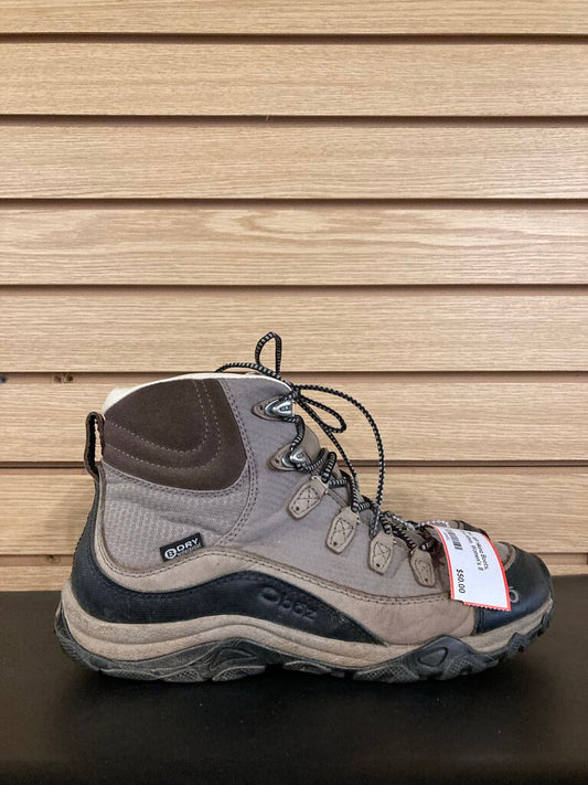 Oboz WP Hiking Boots, Grey/White, Women's 8