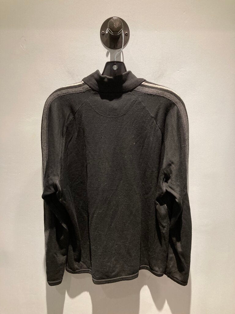 Icebreaker LS 1/4 Zip Sweater, Black, Men's L