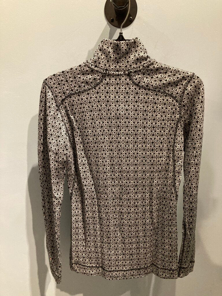 Smartwool 1/4 Zip Top, Black/Grey, Women's M