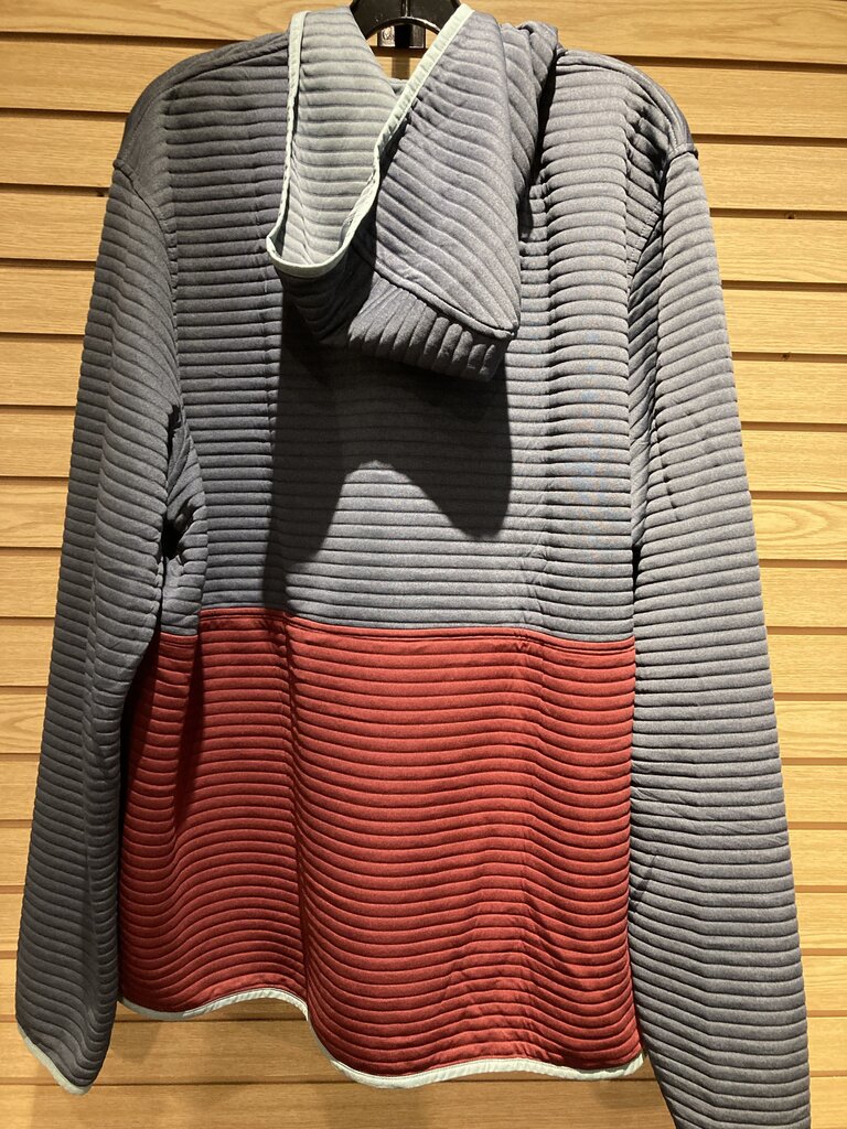 L.L.Bean 1/4 Zip Hooded Jacket, Red/Navy, Men's XXL Tall