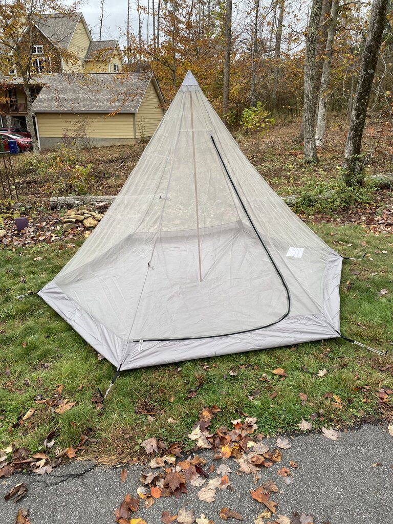 DOD One Pole Tent, W/Kelty Pole, Khaki, Medium