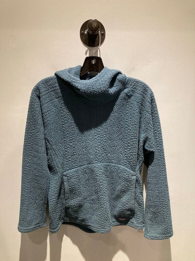 Patagonia Fleece Hoodie, Blue, Women's M