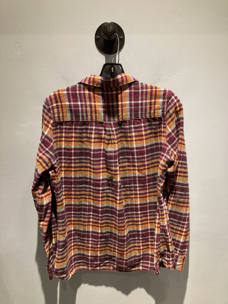 Woolrich Flannel, Purple/Orange Plaid, Women's L