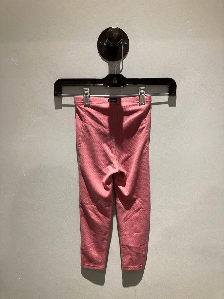 Patagonia Base Layer Bottoms, Pink, Kids 5T