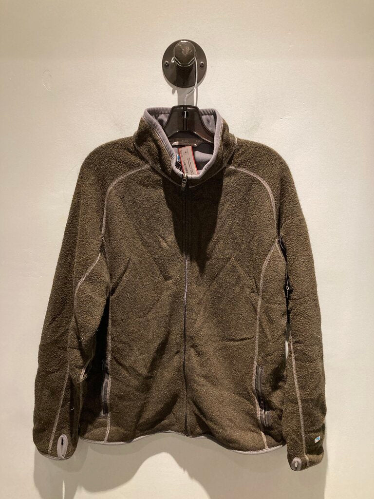 Kuhl Fleece Jacket, Green/Grey?, Men's XL