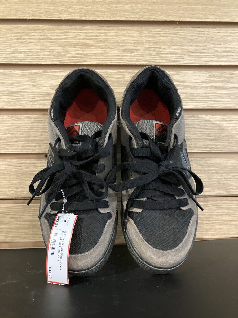 5.10 Freerider Bike Shoes, Grey/Black, Men's 9