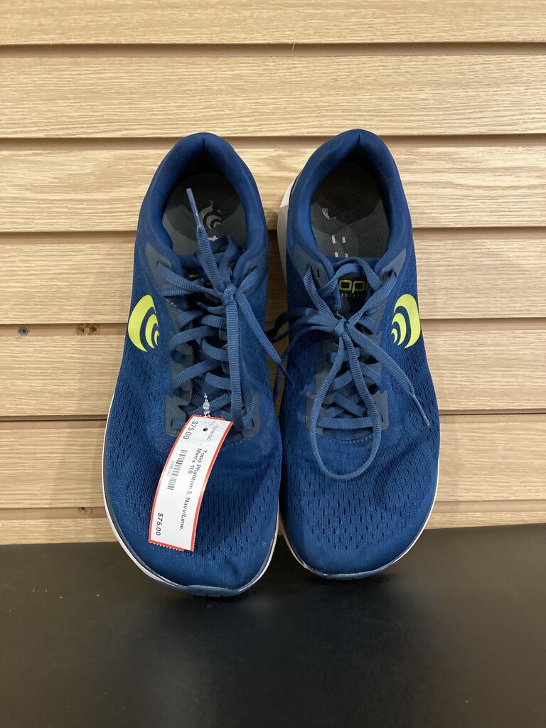 Topo Phantom 3, Navy/Lime, Men's 11.5